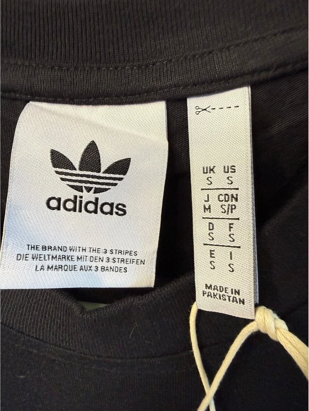 Adidas Originals Men's Black Trefoil Logo T-Shirt Size Small